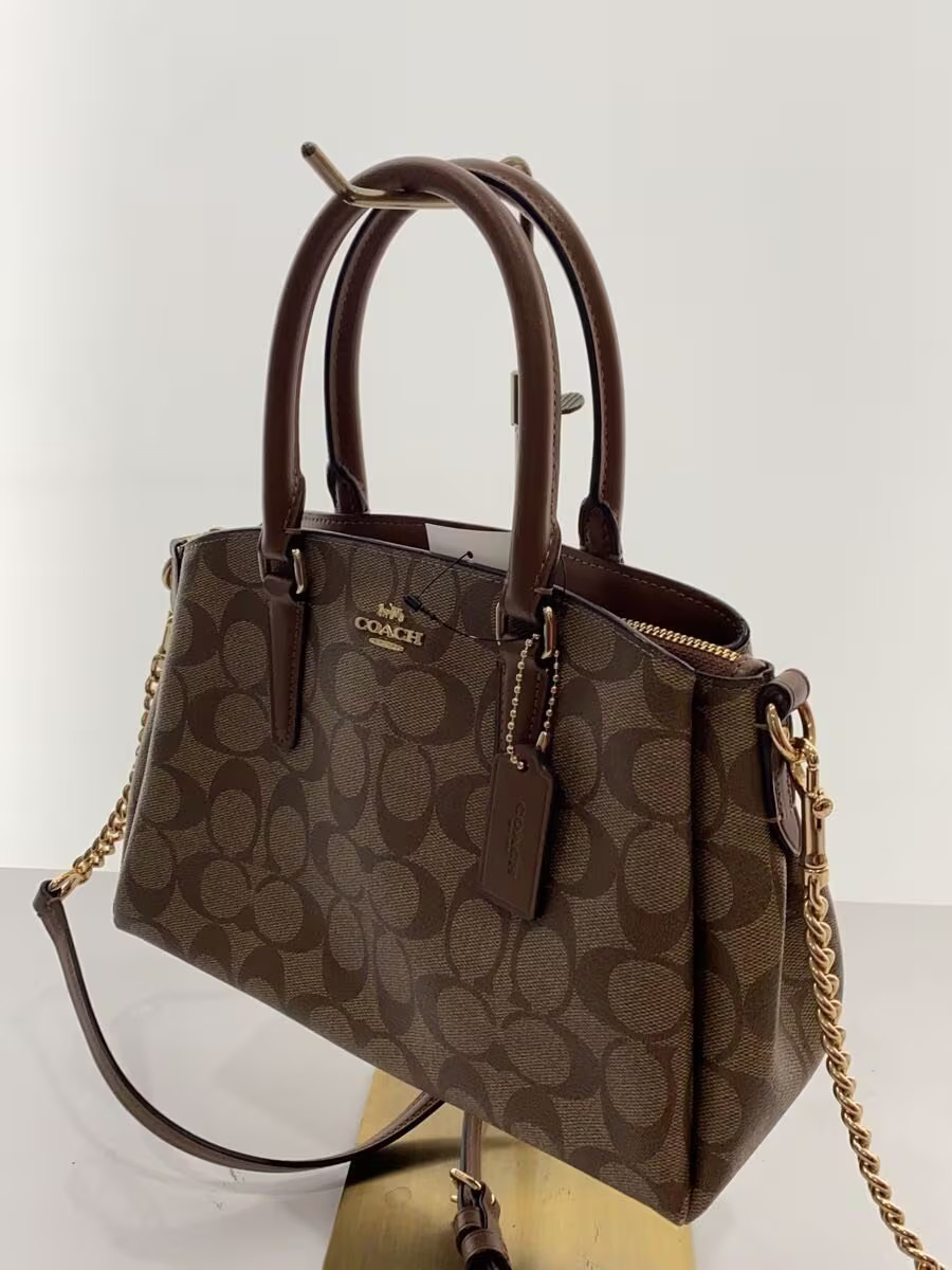 COACH Mini Sage Carryall Signature Brown CML Allover thumbnail 2