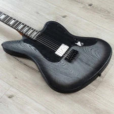 ESP LTD Deluxe XJ-1 HT Baritone Guitar, Fishman Fluence Modern, Silver Blast