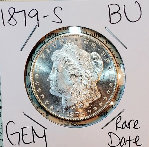 * 1879 S * BU MS++ SPARKLING WHITE STUNNER!! PQ MORGAN SILVER DOLLAR LOT #A19