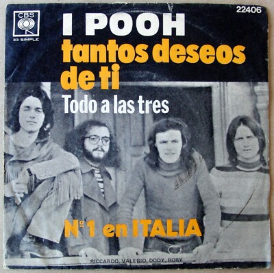 I POOH 7'' PS Tanta Voglia Di Lei MEGA RARE Ed. 1971 Tantos Deseos De Ti