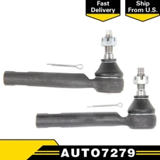 Outer Steering Tie Rod End x2 For Ford Fusion 2012 2011 2010
