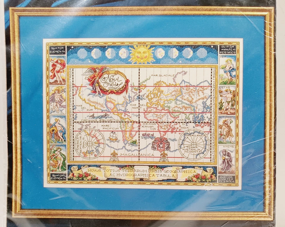 De colección 1996 Bucilla 41550 New World Discovery 16"x12" Kit Punto de Cruz Contado NUEVO Foto 2 de 4