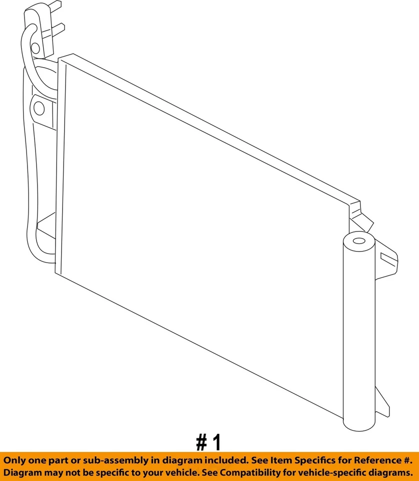 Condensador de aire acondicionado usado se adapta a: Lincoln MKZ 2012 grado A Foto 4 de 4