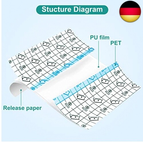 Duschpflaster, 20 Stück Folienverband, 12 x 15 cm Wasserdichtes Pflaster, - Bild 3 von 13