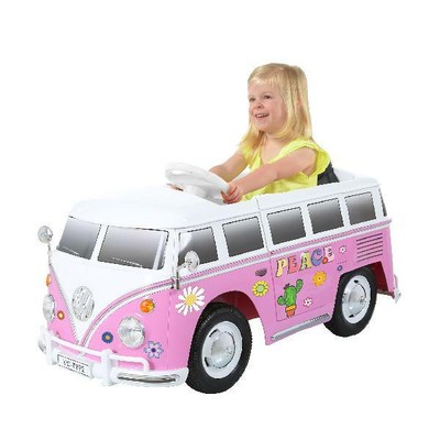Rollplay 6V VW Type 2 Bus Ride-on Battery Powered Toy Car, Pink 7445019015011 | eBay