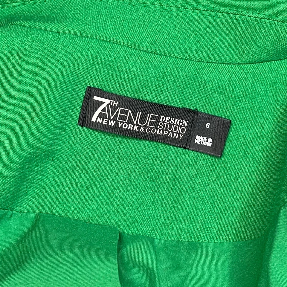 7th Avenue Design Studio Blazer Size 6 Rich Green New York & Company - Image 2 of 4