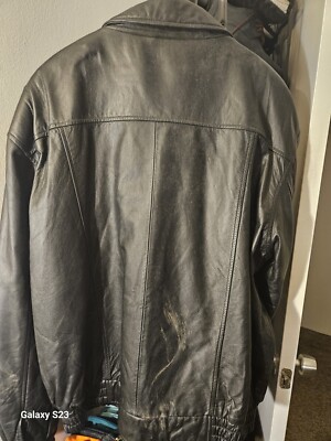 Northern Explorer Mens XL Black Vintage Genuine Leather Coat | eBay