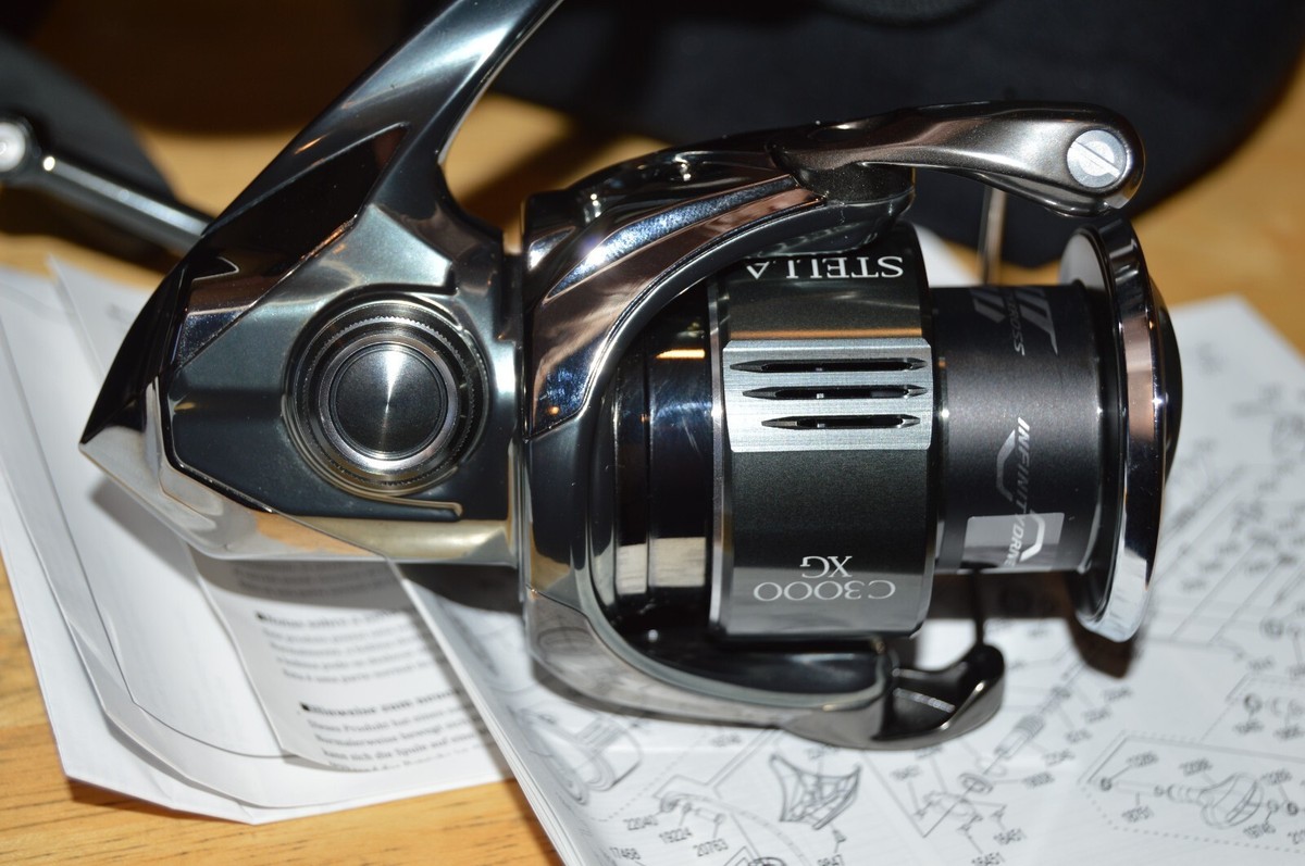 shimano stella c3000xg bass spinning reel 6.4:1 mono or braid 12 +