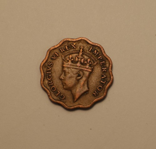 1943 Cyprus half Piastre Bronze