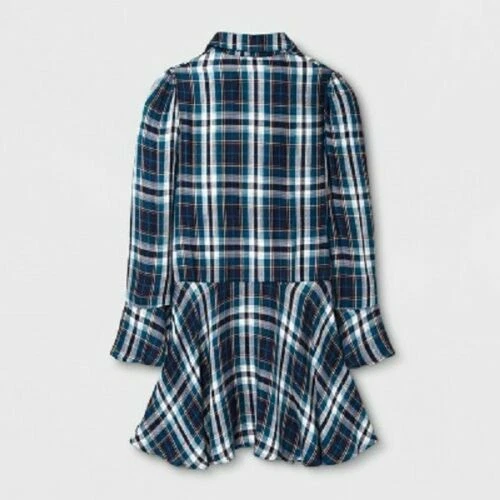 Vestido camisero a cuadros azul/verde azulado/amarillo/blanco Art Class para niñas 4-5 nuevo con etiquetas envío gratuito Foto 4 de 4