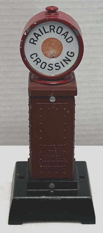 LIONEL PREWAR STANDARD GAUGE #87 RAILROAD BLINKING CROSSING SIGNAL - REPAINTED - Image 2 of 4