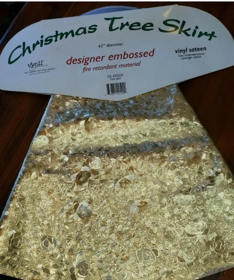 Vinyl tree skirt cheap