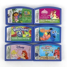 Lot of 6 LeapFrog Leapster Explorer Learning Cartridge Games Dora Nemo - Tested