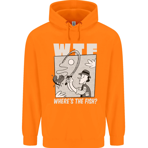 Wheres the Fish WTF Funny Fishing Fisherman Childrens Kids Hoodie - Picture 27 of 74