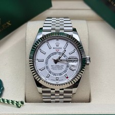 Rolex Sky-Dweller NEW 2024 Intense White Dial Jubilee - Fluted Bezel 42MM Steel 2