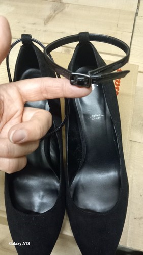 Scarpe decollete Cerimonia Eleganti donna Nero Con Il Tacco Numero 40,5 - Foto 3 di 13