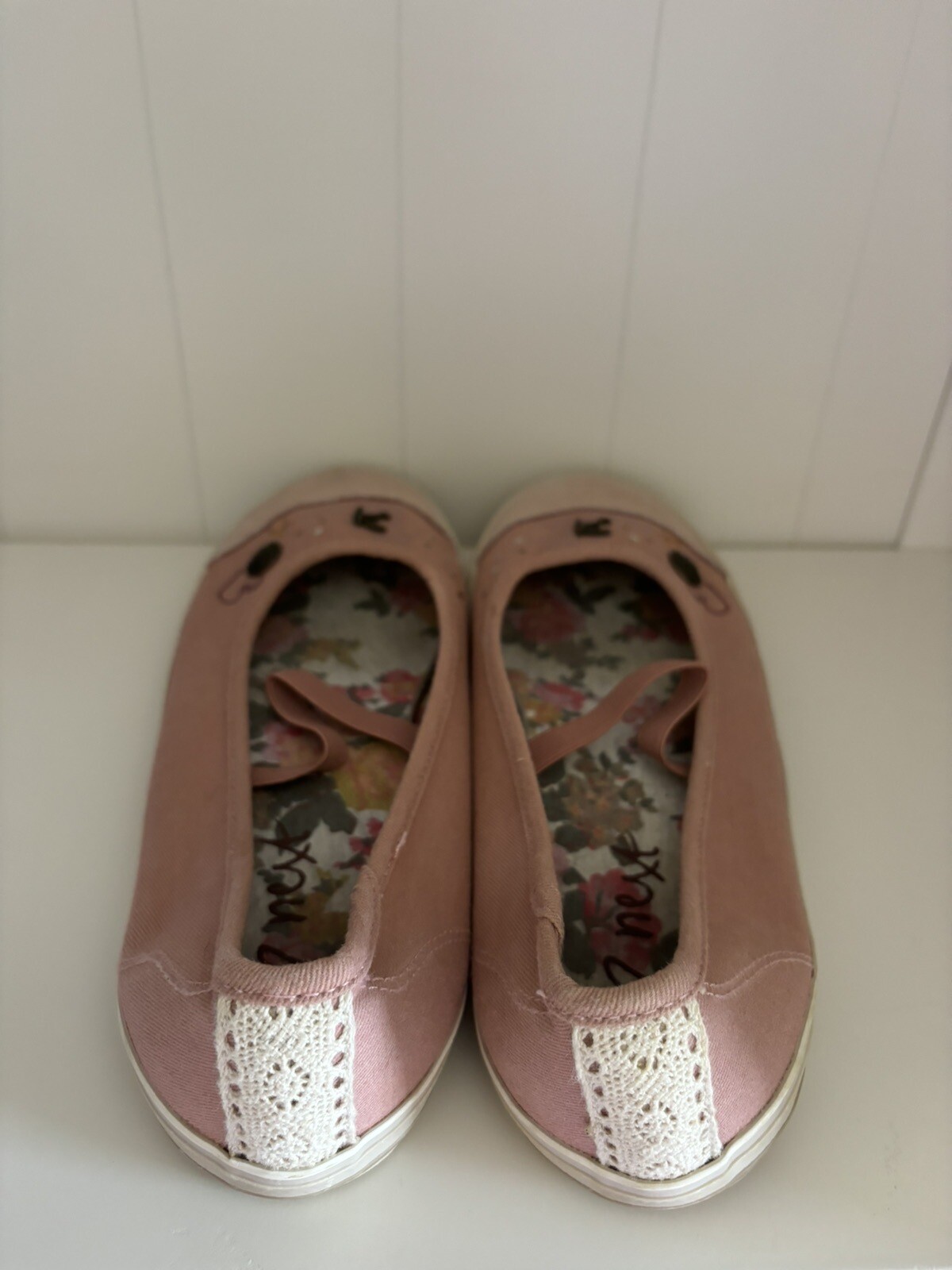 Girls pretty pink ballet flats UK 6 (EU 39) eBay