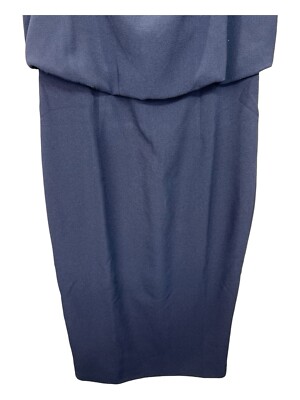 Dress the Population Alondra Blouson Sheath Dress Navy Blue New Size Medium  | eBay