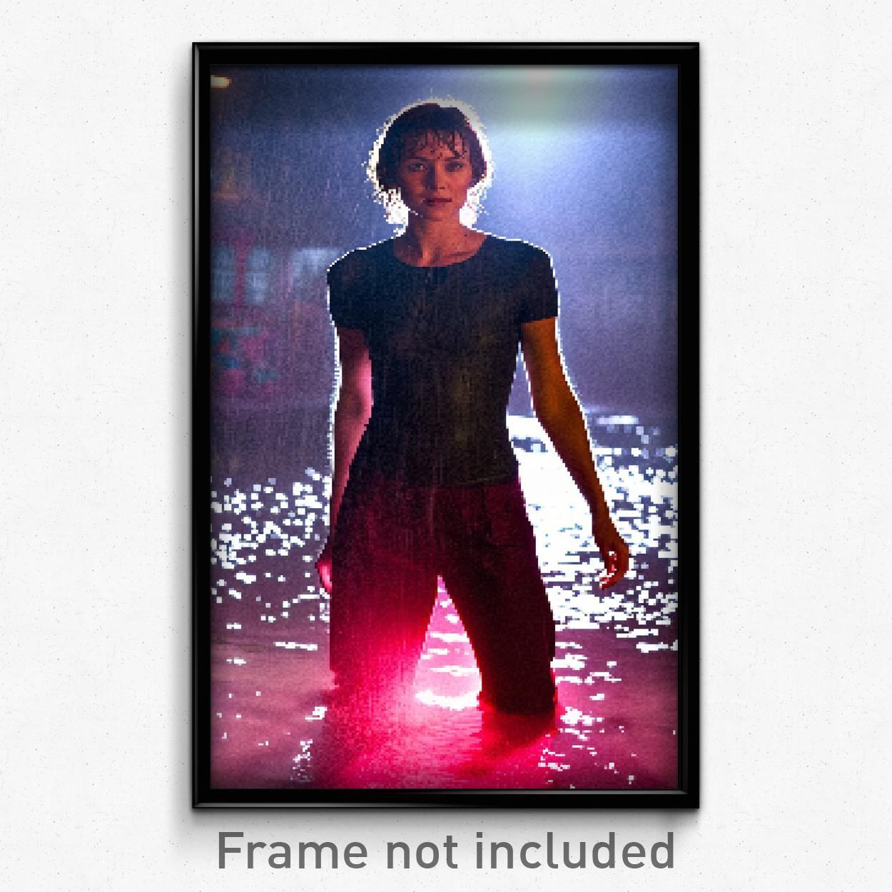 8-Bit Psychedelic Pixel Art Poster - Damp Parish Trippy Video Game Print