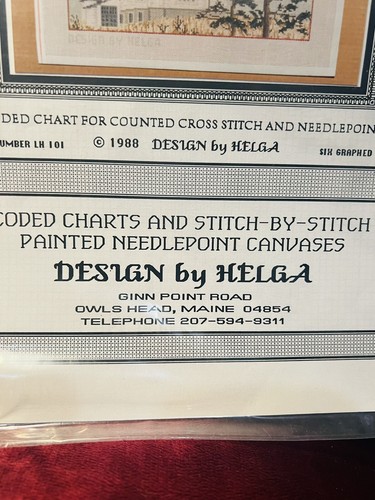 1988 Cape Elizabeth Maine Lighthouse Counted Cross Stitch Pattern - Picture 3 of 5
