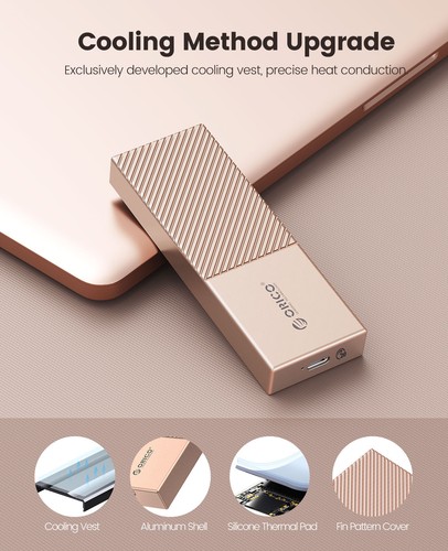 ORICO M.2 NVME SSD Gehäuse 40 Gbps PCIe3.0x4 USB C Adapter für Thunderbolt 3/4 - Bild 69 von 69