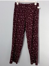 Woman  s Charter Club Purple with Tiny Stars Pajama Set