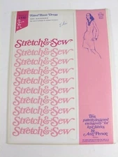 Vtg STRETCH & SEW Pattern 1550 Woman's FITTED BASIC DRESS 30-40 Ann Person uncut