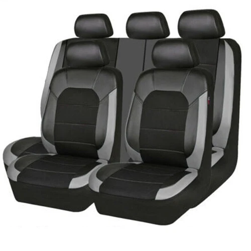 Car Seat Covers Full Set For Toyota 5-Seats Leather Front Rear Split Cover US - Bild 1 von 7
