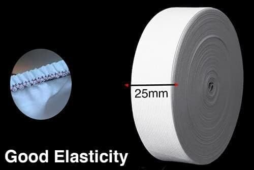 Elastic Band Elastic Sewing 1" Wide Waistband 25Mm X 11 Yards Elasticos White - Picture 3 of 3