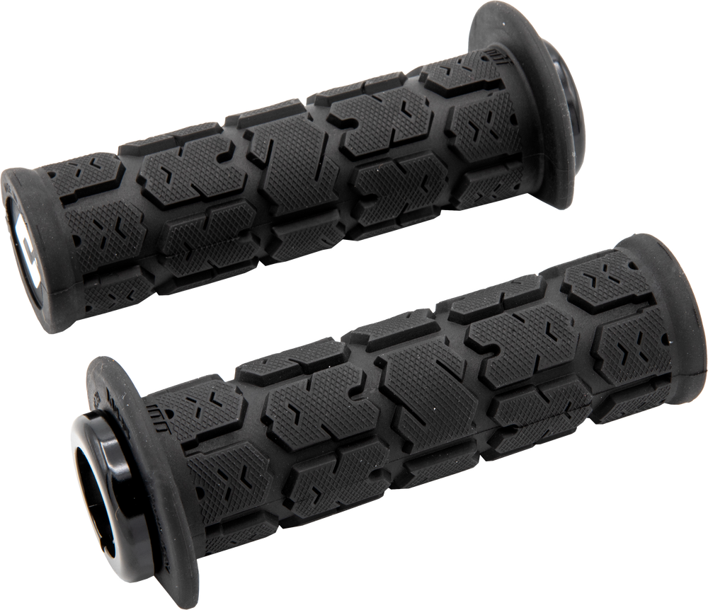 GRAY 124 オフトレ用 ODI Rogue Lock on Grips Black For YFZ KFX 450R 450 400EX LTZ 400