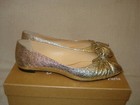 100% AUTH NEW WOMEN LOUBOUTIN MERIMEE GOLD FLAT BALLET/BALLERINA FLATS US 9.5 — photo 5