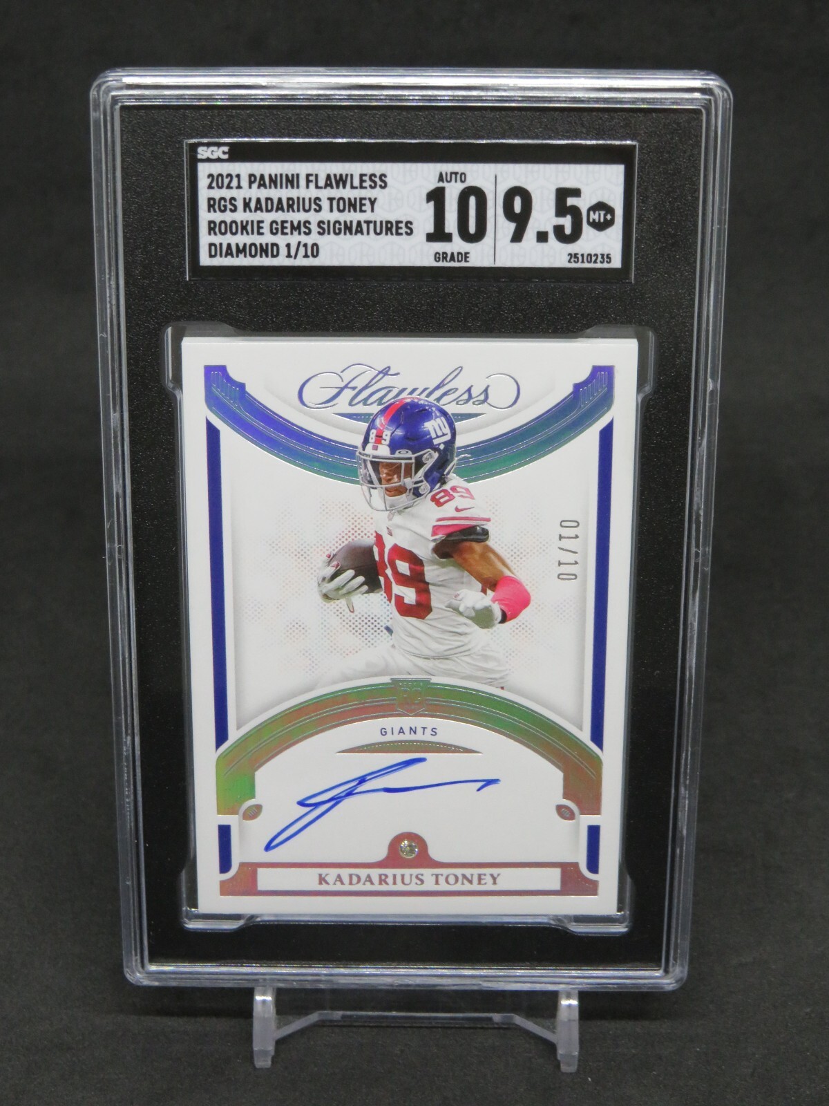 Kadarius Toney Panini Flawless Rookie Gems Signatures #RGSKTO Diamond