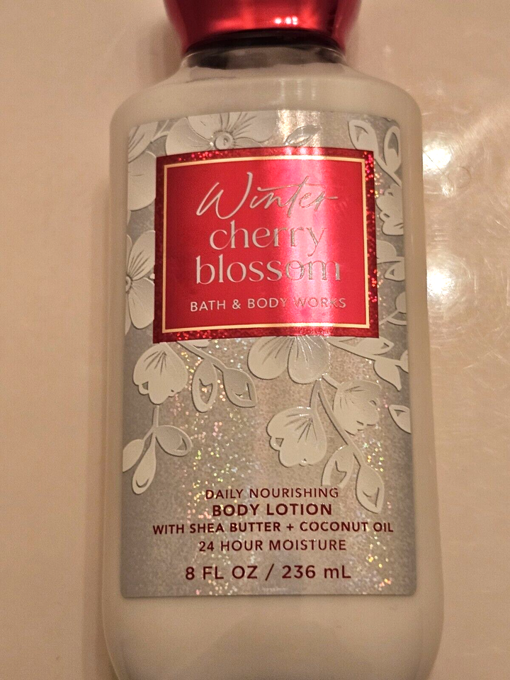 Bath & Body Works Winter Cherry Blossom Hydrating Body Lotion 2-Pack