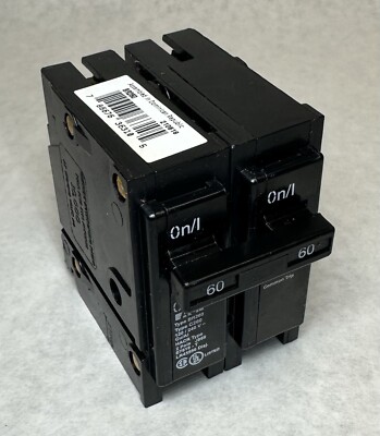 NEW (Qty 1) EATON Cutler-Hammer BR260 Circuit Breaker, Type BR, 2-Pole, 60 Amp
