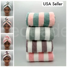 Super Absorbent Hair Drying Cap, Turban Twist Wrap Soft Towel