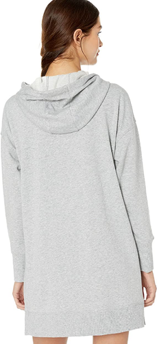 Calvin Klein Women's Performance Logo Graphic Hoodie Dress, Grey , M - Picture 2 of 5
