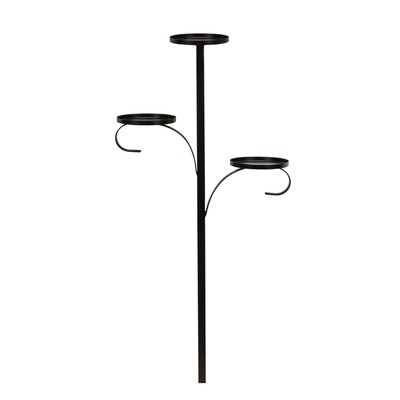 Schwarzer Dreifachbaumtopper Toper Kerzenhalter Candelabra Tree Topper 60 cm