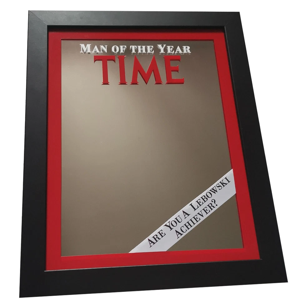 10”x12” Man of the Year Time magazine Glass Mirror from The Big Lebowski Replica - Image 3 of 4