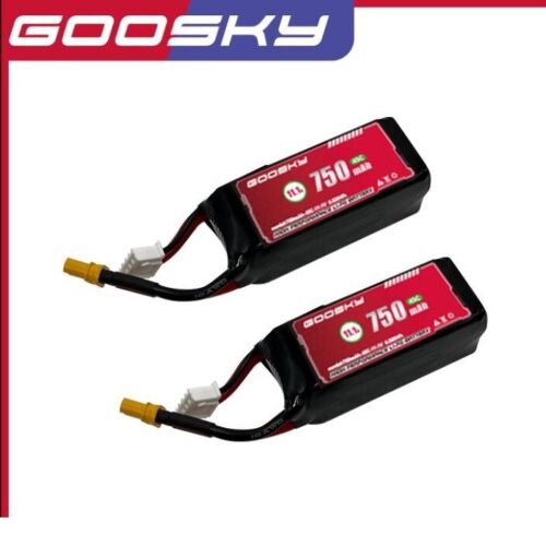 2Pcs GOOSKY S2 RC Helicopter 750mah 11.1V  3S Lipo Battery - Afbeelding 1 van 6