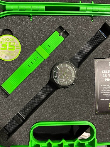 Glock Limited Edition Precision 35th Anniversary Titanium Solar Chrono Watch - Picture 2 of 9