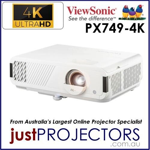 Proyector Viewsonic PX749-4K 4K de Just Projectors lanzamiento australiano 3 años sin usar - Imagen 1 de 17