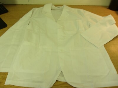 NEW Fashion Seal Medium 104 92564 White Long Sleeve Lab Coat  *FREE SHIPPING*
