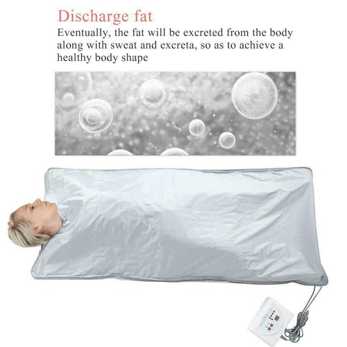 Full Body Sauna Blanket With Sleeves Infrared Slimming Heat Detox Weight Loss - Picture 7 of 12