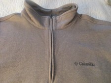 Columbia Men's 1/4 Zip Pullover Sweater X-Large Fleece Warm Outdoor Tan Heavy