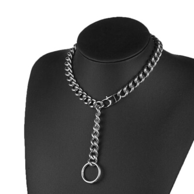 ネックレス・チョーカー BASSCLEF Men's Choker Necklace Chain Surgical Men's two-line necklace layered chain_CLEF DUAL SB NEC