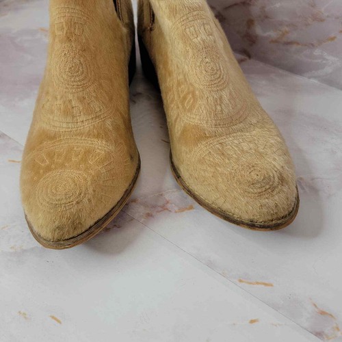 Botines al tobillo Mi.iM punta redonda cabello rubio - Imagen 8 de 16