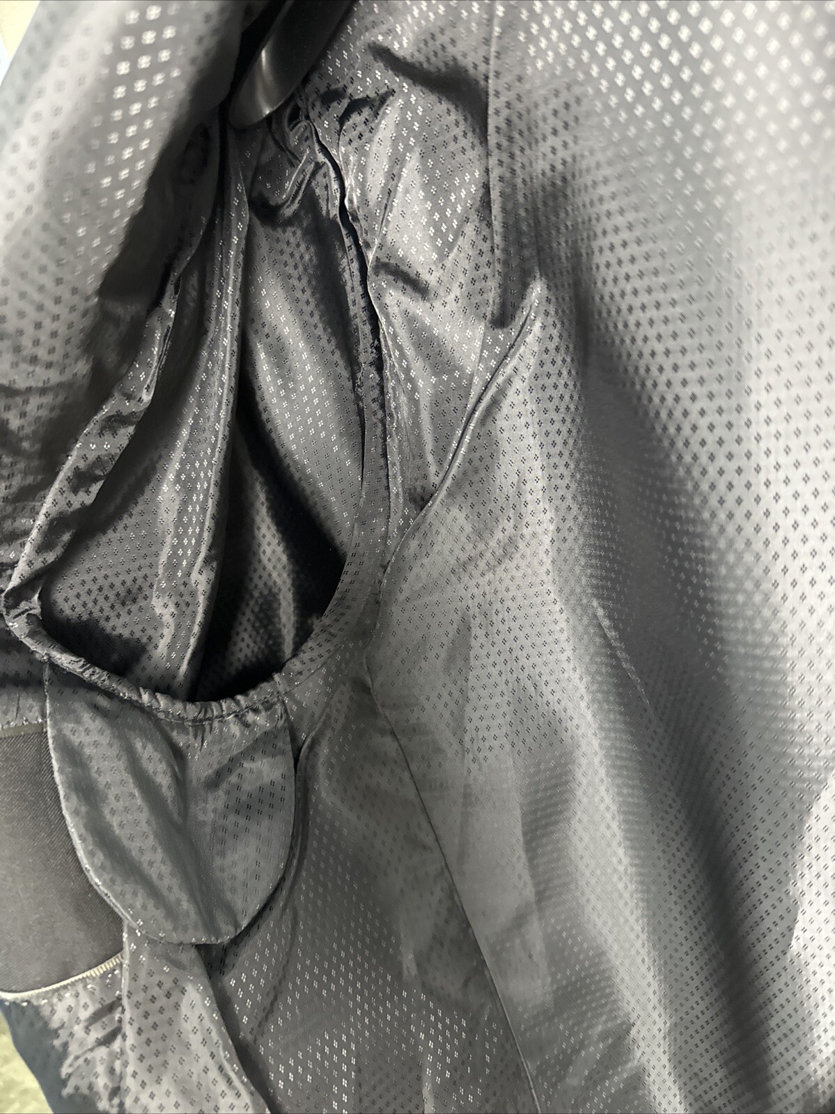 48R Lineage Solid Black Two Button Jacket Blazer … - image 12