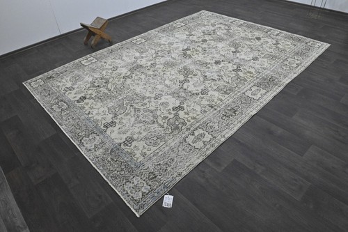 Oushak Turkish Vintage Rug 7x10 Kilim Rug Anatolian Handmade Boho Decor BEIGE