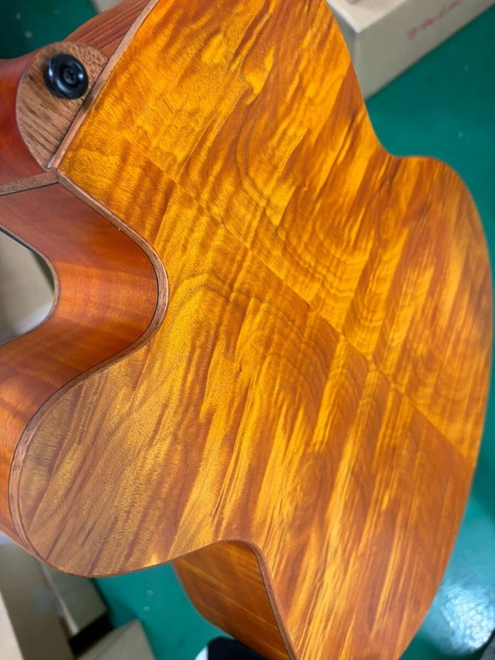 Aria Pro II FEB-F2/FL STBR Acoustic-Electric Bass Guitar Stained Brown - Image 2 of 4