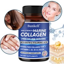 High Strength Marine Collagen Capsules 2400 Mg Per Serving